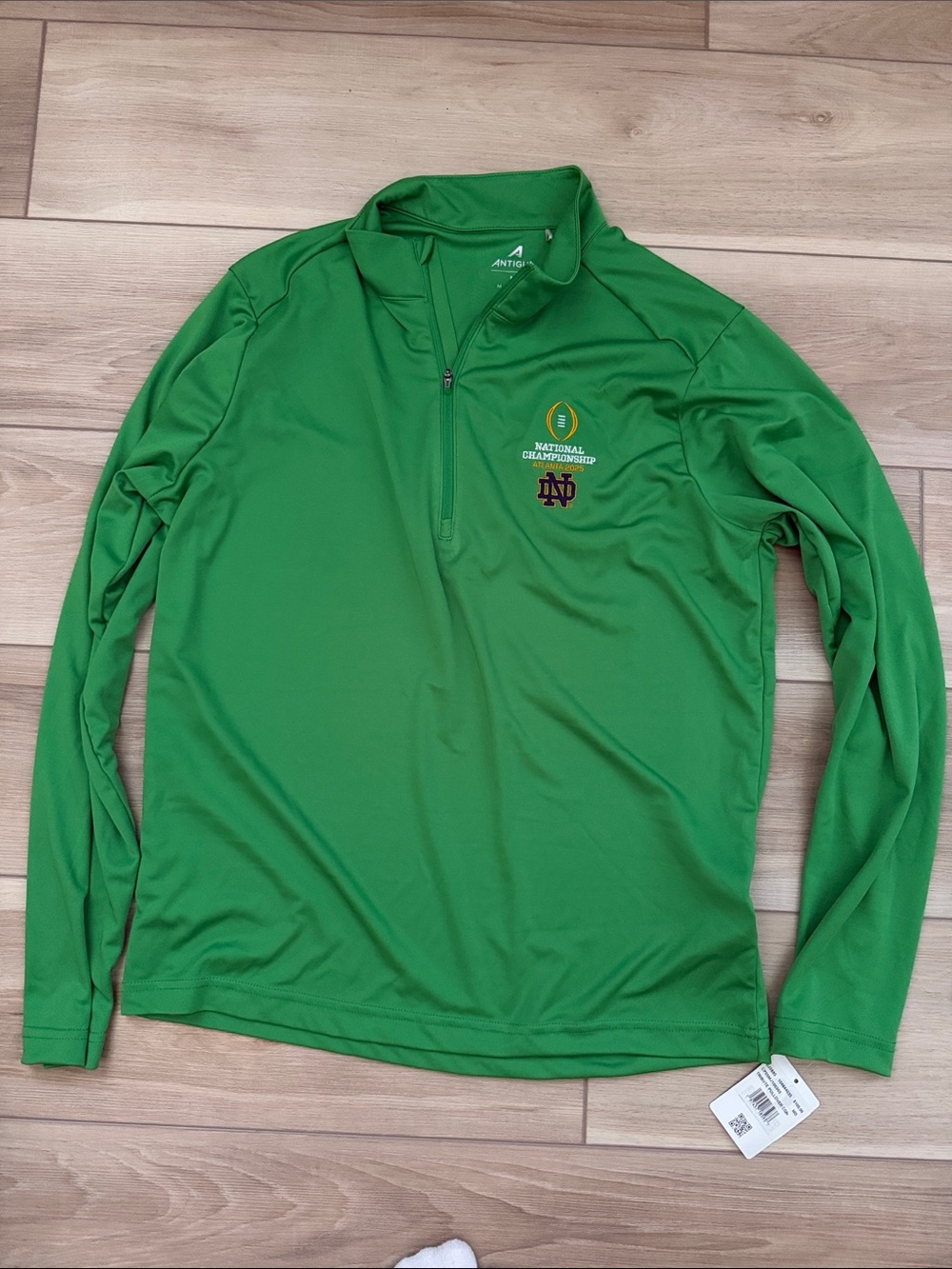 NWT Notre Dame National Championship Quarter-Zip Pullover